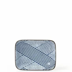 Aizome Blue and White Striped Design Series Made in Japan Available at Miya.
