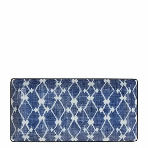 Aizome Hishi Rectangle Plate