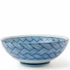 Ajiromon Blue and White Basketweave Design Collection Made in Japan Available At Miya.