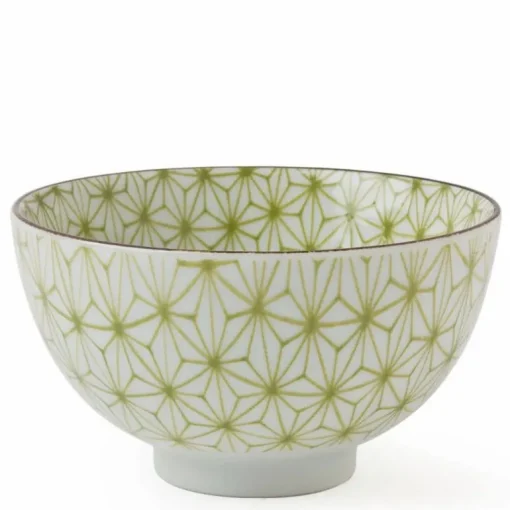 Asanoha Colors 4.5" Rice Bowl - Green