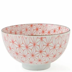 Asanoha Colors 4.5" Rice Bowl - Red