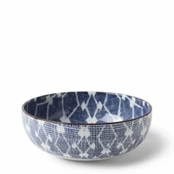 Beautiful blue and white pattern ceramics made in Japan available at Miya.