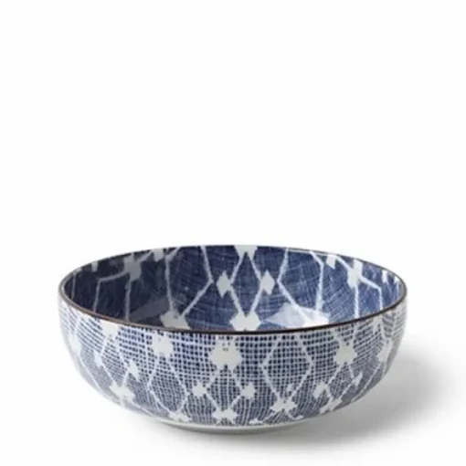Beautiful blue and white pattern ceramics made in Japan available at Miya.