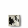 Black & White Brush Sauce Dish