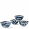 Blue and white ceramic bowl set made in Japan available at Miya!