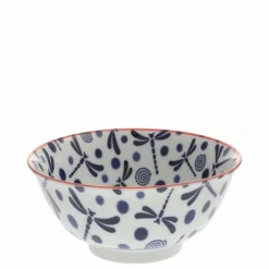 Bowl Blue Dragonfly 6"