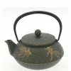Cast Iron Teapot Bronze Goldfish