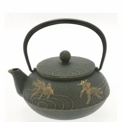 Cast Iron Teapot Bronze Goldfish