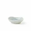 Coral blue sauce dish made in Japan available at Miya.