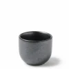 Dark Gray "Iron Glaze" sake cups made in Japan.