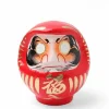 Daruma Red Good Fortune 4-3/4"