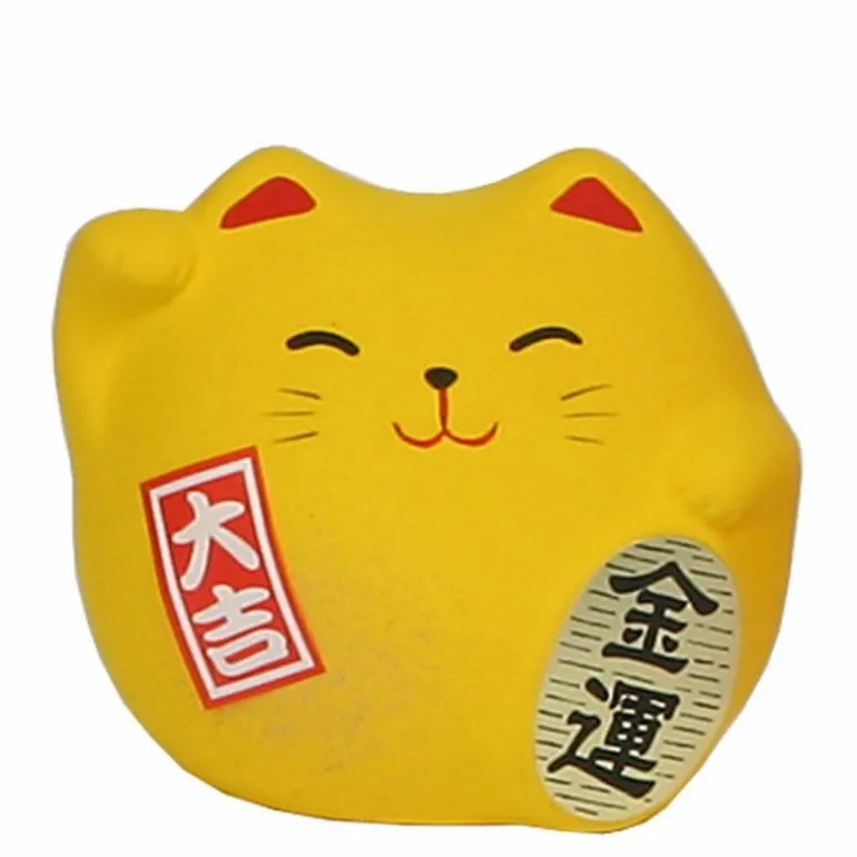 Feng Shui Cat 2.25" - Yellow