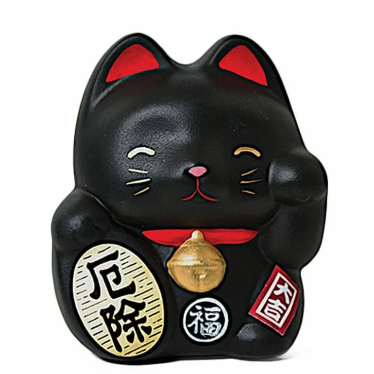 Feng Shui Fortune Cat Bank - Black