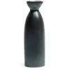 Iron Glaze Black Matte 8 oz. Sake Bottle at Miya