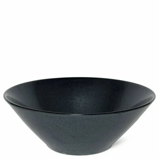 Iron Glaze Black Matte 8" Ramen Noodle Bowl at Miya