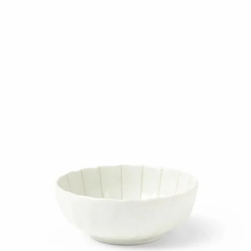 Kasa parasol lines make a simple elegant design for this ceramic bowl made in Japan available at Miya.