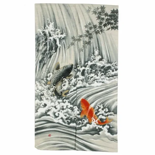 Koi Waterfall Noren