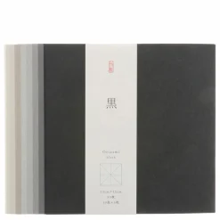 Origami Paper Washi 10-Shades of Black