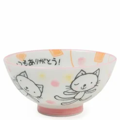 Pink Cat 4.25" Rice Bowl