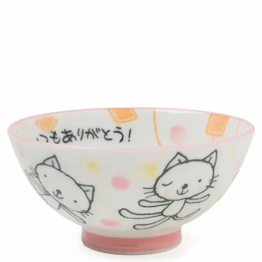 Pink Cat 4.25" Rice Bowl