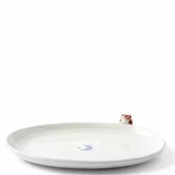 Plate Owl & Moon Design