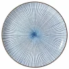 Radiating Blue Lines - Sendan Tokusa 10” Japanese Plate from MIYA