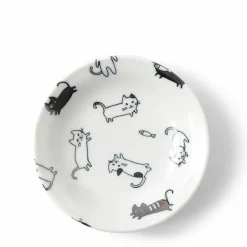 Sauce Dish Cats Playing