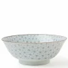Traditional Japanese Asanoha Design made more modern on this beautiful collection in multiple colors!